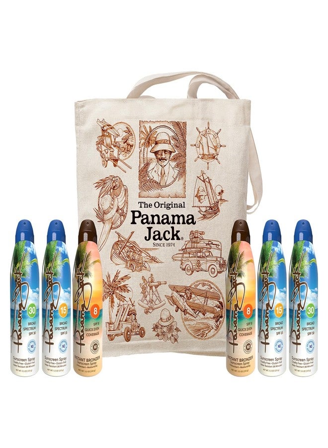 Panama Jack Sunscreen Packs - The perfect Sunscreens and Skin Care for every Occasion (Original Sprays) - Image 1