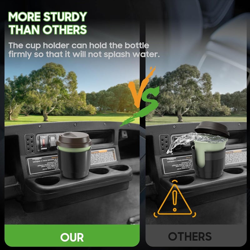 10L0L Universal Golf Cart Heater Propane Cup Holder for Yamaha EZGO Club Car, Material Upgrade Replacement Holder for 16.4 oz Portable Propane Heater Camping Gas Cylinder Black - Image 5