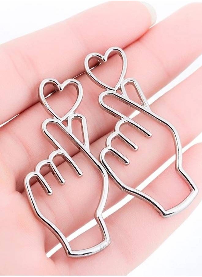 Elite Dose Hand Heart Design Fashion Stud Earrings  - Image 2