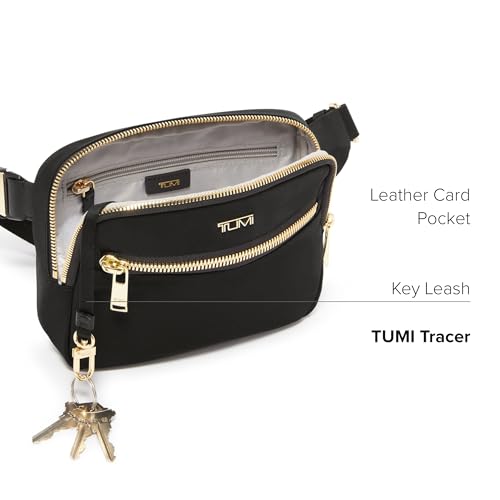 TUMI - Voyageur Sedona Crossbody Sling Bag - Nylon Crossbody Purse for Business & Travel - Stylish Women's Crossbody Bag - Black & Gold - Image 5