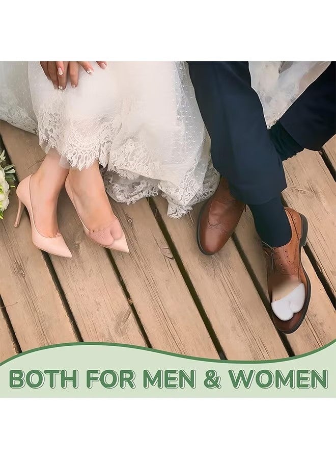 2 Pairs Toe Protectors with Metatarsal Pads Soft Toe Covers Silicone Toe Sleeves Comfortable Toe Cushion for Heels Big Toe Protection from Calluses and Blisters for Men Women (White, Nude) - Image 4