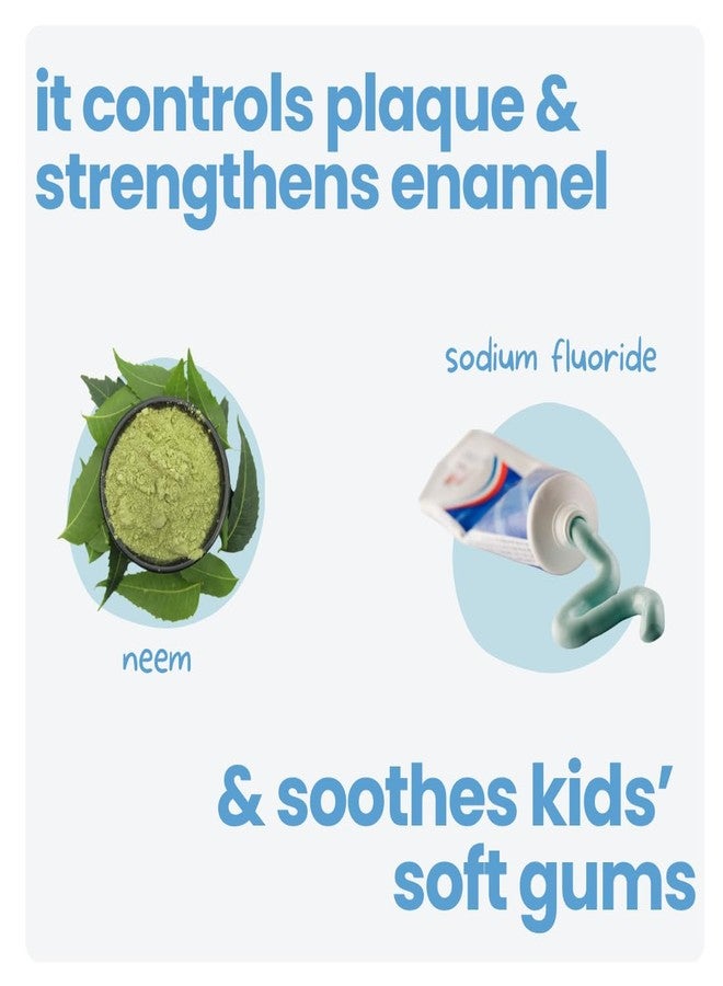 Tuco® Kids Bubbles & Gum Anticavity Toothpaste | Peppermint Flavour | Fluoride for Cavity & Enamel Protection | No added Color | SLS Free | Infused with Clove, Neem & Miswak | Ages 4+ Years | 50gm (pack of 1) - Image 4