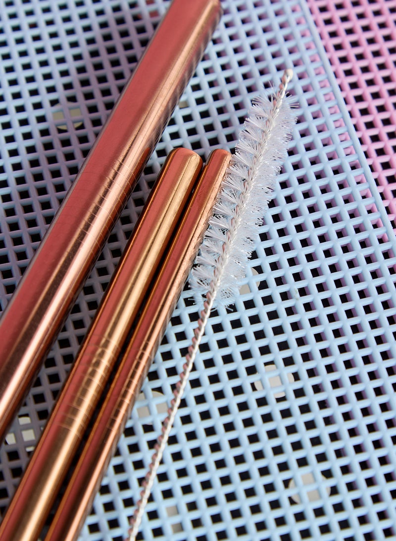 اورورا قشة ستانلس ستيل ذهبي وردي - Image 2