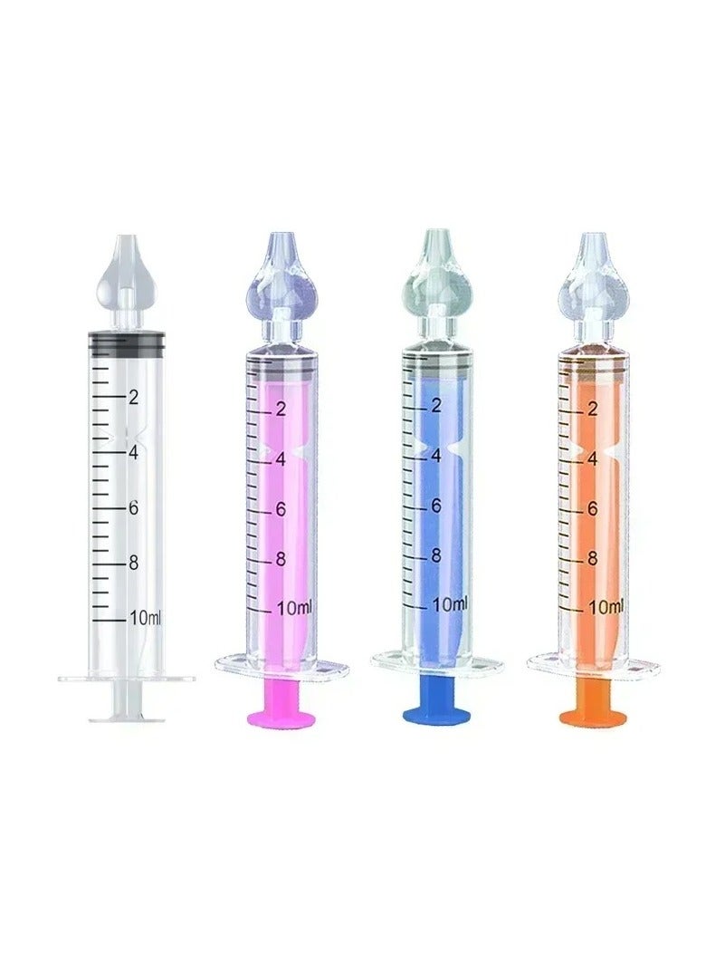 ارواق منظف أنف للأطفال من السيليكون الناعم مع حقنة شفط قابلة لإعادة الاستخدام لغسل الأنف وتخفيف التهاب الجيوب للأطفال والرضع - Image 1