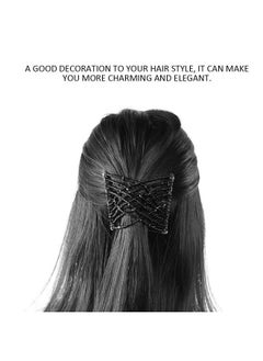 yuyte Stretchy Double Comb Hair Clip Adjustable Elastic Hair Comb Elastic Magic Beads Elastic Hair For Hair Tools Hair Comb For Women Curly Thick Wavy Hair  - Image 4