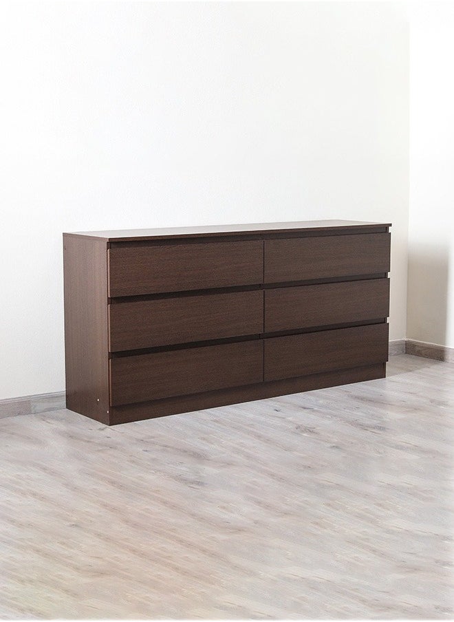 Pan Home طاولة تزيين مالمو | طاولة الغرور | طاولة مكياج | لوحة لوحة | بني | 160 × 40 × 78 سم | أدراج، تخزين  - Image 1