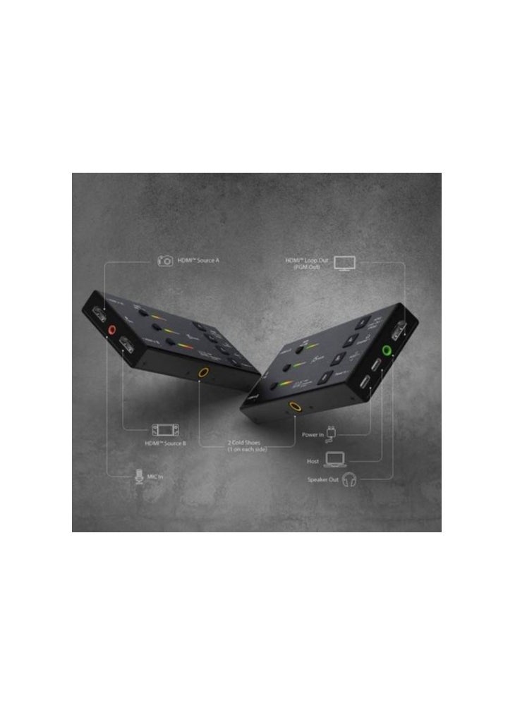 j5create j5create Live Video Capture Card JVA06- Dual HDMI to USB-C, Supports 1080p 60Hz Video and Audio Recording, 60W, Ideal for PC Xbox Playstation Android Game Live Streaming, Black | JVA06  - Image 3