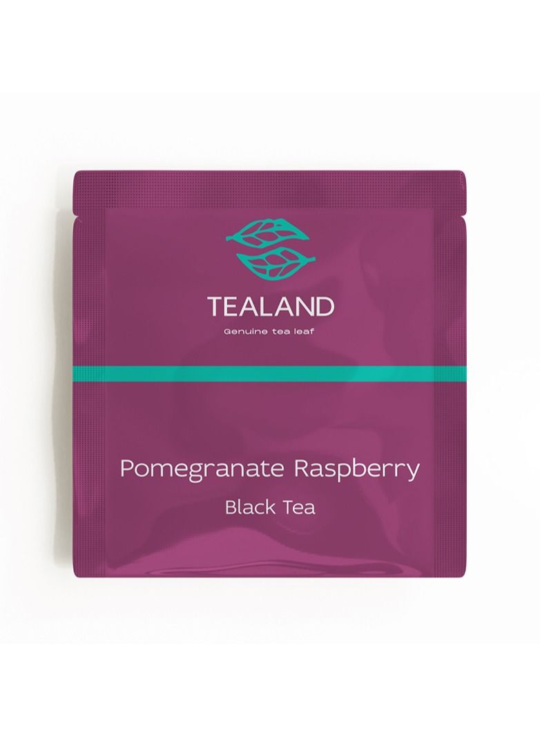 Tealand A Box of Pomegranate Raspberry Malty and 100% Natural Ingredients Antioxidants Rich Helps Destress Soothing & Calming Tisane (15 sachets)  - Image 4