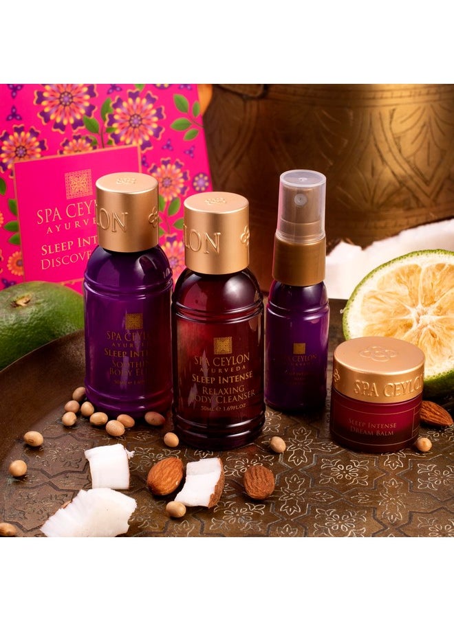 spa ceylon - SPA CEYLON Sleep Intense Discovery Set | Ayurvedic Spa Kit for prepare for Sleep | Spa Set - Image 1
