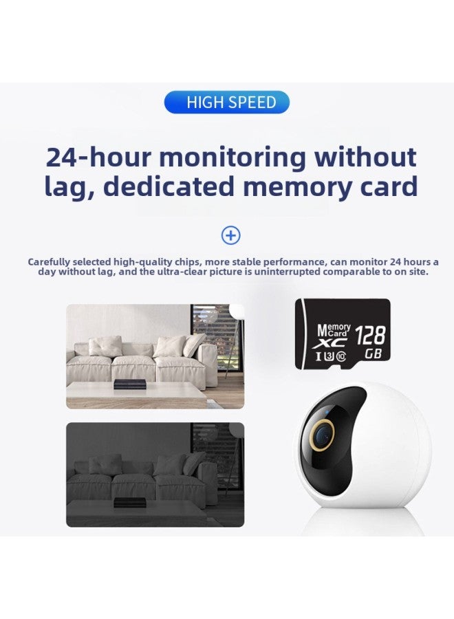 Monitoring Memory Card 128g Camera Monitoring Recorder Special Storage Card Class10 High Speed U3 Memory Card-Color:Tf Black-Capacity:128gb - Image 3