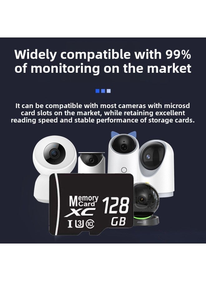 Monitoring Memory Card 128g Camera Monitoring Recorder Special Storage Card Class10 High Speed U3 Memory Card-Color:Tf Black-Capacity:128gb - Image 4