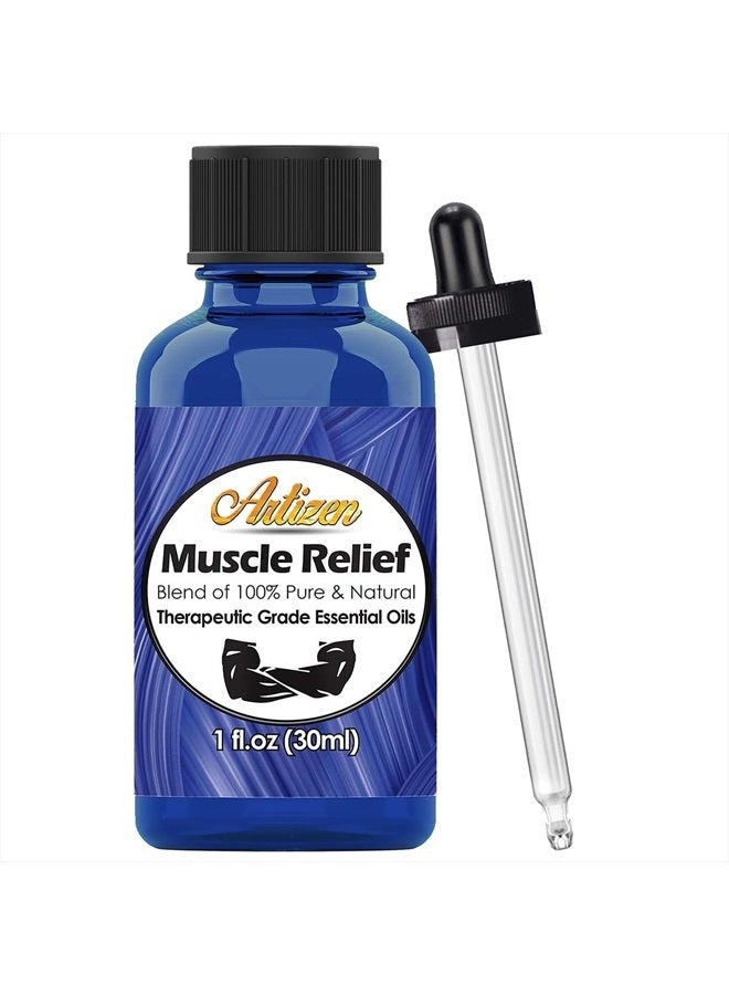 Artizen Deep Muscle Relief Blend Essential Oil (100% Pure & Natural - Undiluted) Therapeutic Grade - Huge 1oz Bottle - Perfect for Aromatherapy, Relaxation, Skin Therapy & More! - Image 1