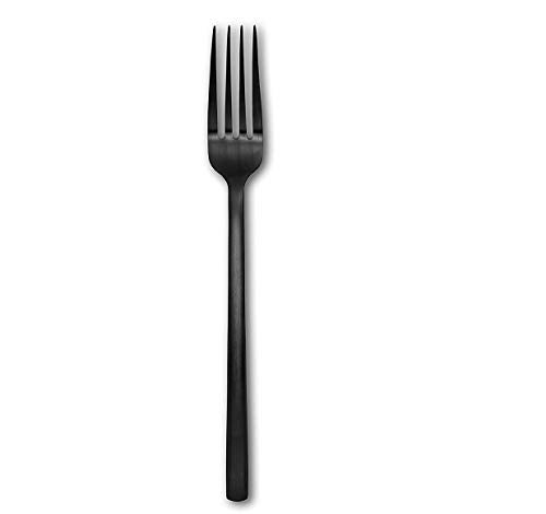 Cambridge Silversmiths Beacon Flatware Silverware Set, Black Satin, Service for 4, Includes Forks/Spoons/Knives, 20 Piece - Image 4