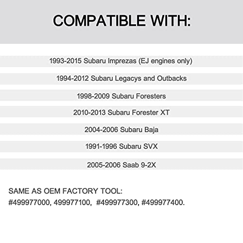 YANWEN Crank Pulley Tool for Subaru, Screw Wrench Holder Kit for Subaru Imprezas EJ Only, Legacy, Outback, Foresters XT, Baja SVX Saab 9-2X - Image 3