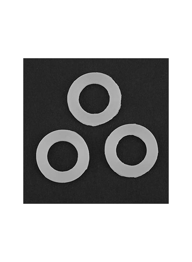 12 Pcs Washer Ring White Flat Rubber Gasket Replacement for Pipe Water Tap Connection (3/4 inch) - Image 3