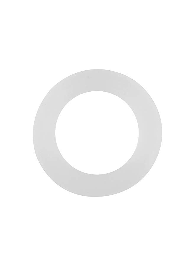 12 Pcs Washer Ring White Flat Rubber Gasket Replacement for Pipe Water Tap Connection (3/4 inch) - Image 1