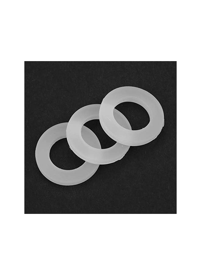 12 Pcs Washer Ring White Flat Rubber Gasket Replacement for Pipe Water Tap Connection (3/4 inch) - Image 4