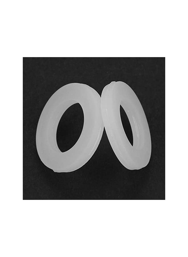 12 Pcs Washer Ring White Flat Rubber Gasket Replacement for Pipe Water Tap Connection (3/4 inch) - Image 5