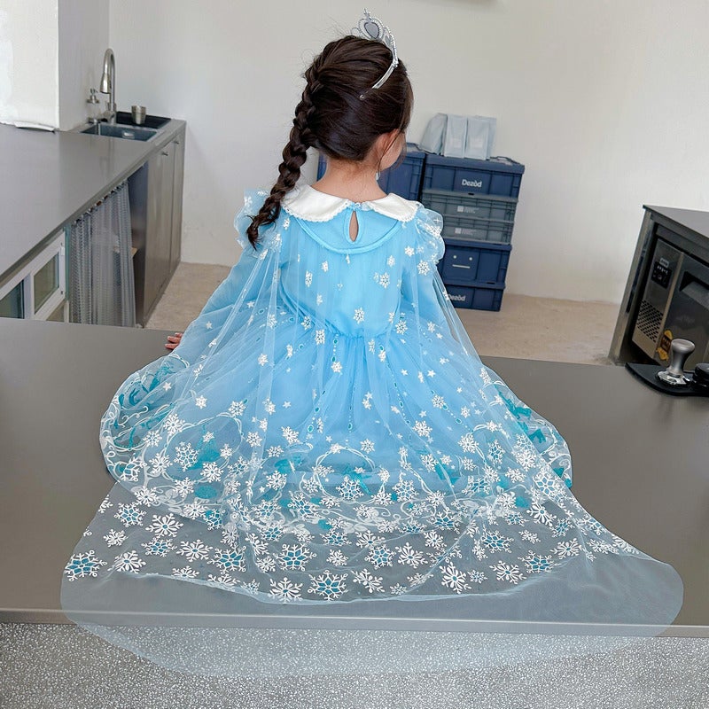 Frozen Princess Aisha Dress New Women'S Treasure Dress Aisha Dress Children'S Aisha Poncho Dress - Image 1