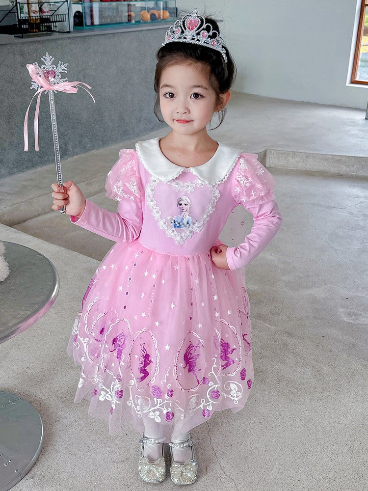 Frozen Princess Aisha Dress New Women'S Treasure Dress Aisha Dress Children'S Aisha Poncho Dress - Image 5