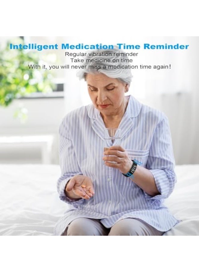 Bukela Vibration Alarm Reminder Watch, Persoal Alarm, Pill Reminder, Daily Alerts, Compact Design, Easy-to-Use, Black - Image 4