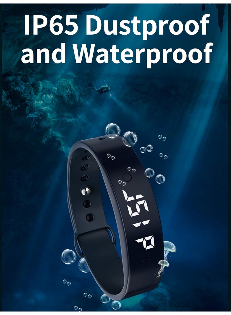 Bukela Vibration Alarm Reminder Watch, Persoal Alarm, Pill Reminder, Daily Alerts, Compact Design, Easy-to-Use, Black - Image 2