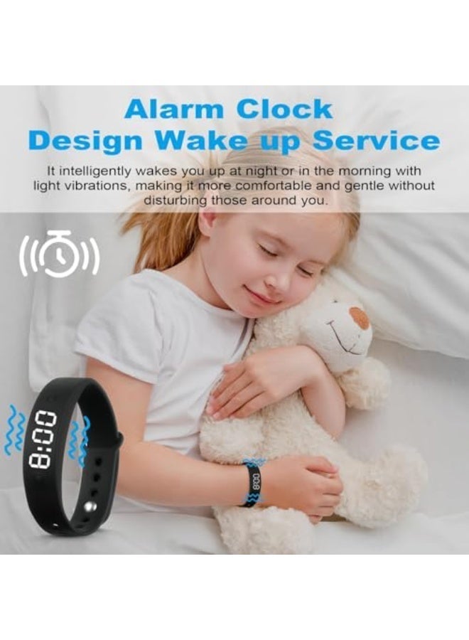 Bukela Vibration Alarm Reminder Watch, Persoal Alarm, Pill Reminder, Daily Alerts, Compact Design, Easy-to-Use, Black - Image 3