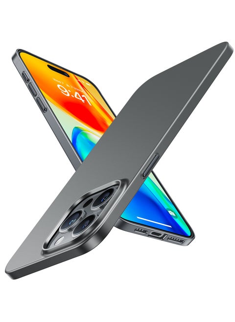 Magnetic Slim Fit Designed for iPhone 15 Pro Case 2023, [Compatible with MagSafe] [Ultra Thin] Protective Matte Hard PC Cover Anti-Scratch Phone Case for iPhone 15 Pro, Grey