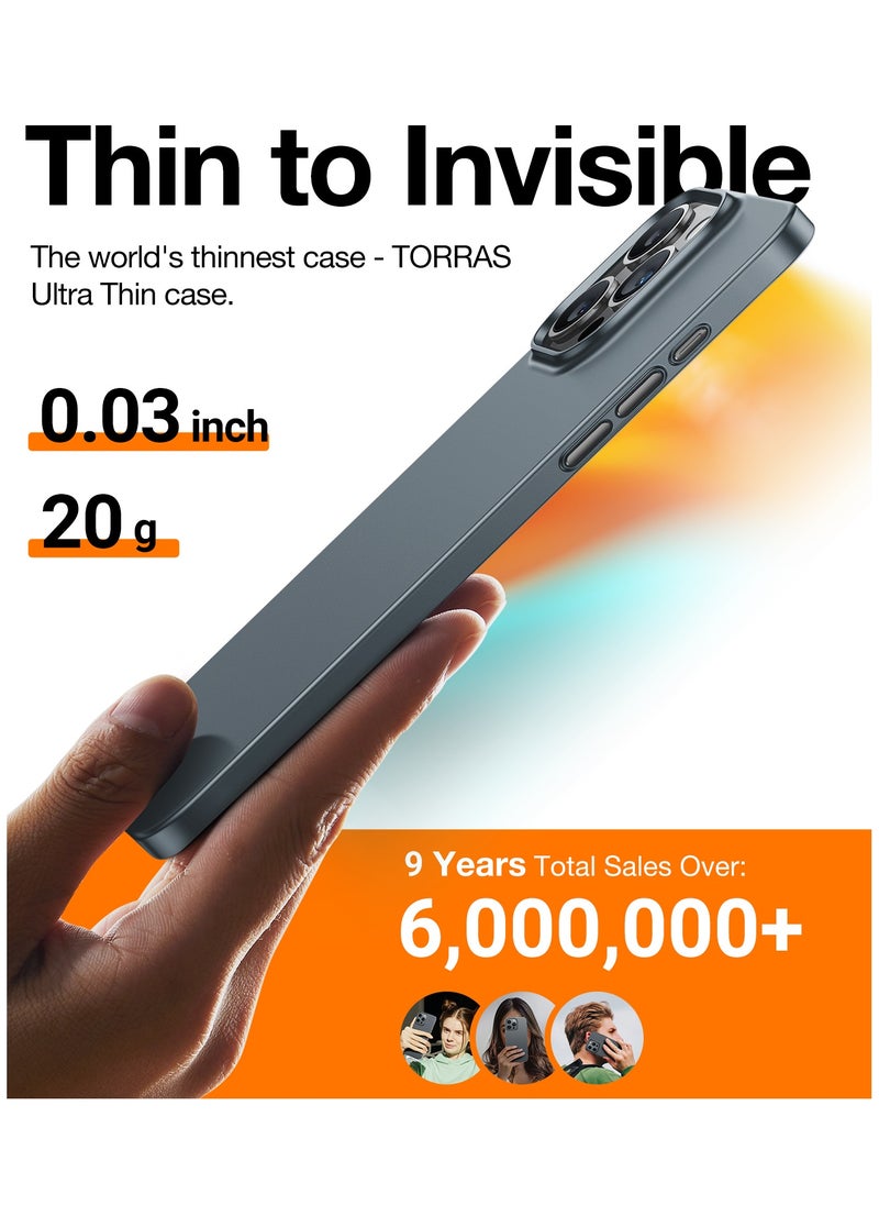 Magnetic Slim Fit Designed for iPhone 15 Pro Case 2023, [Compatible with MagSafe] [Ultra Thin] Protective Matte Hard PC Cover Anti-Scratch Phone Case for iPhone 15 Pro, Grey