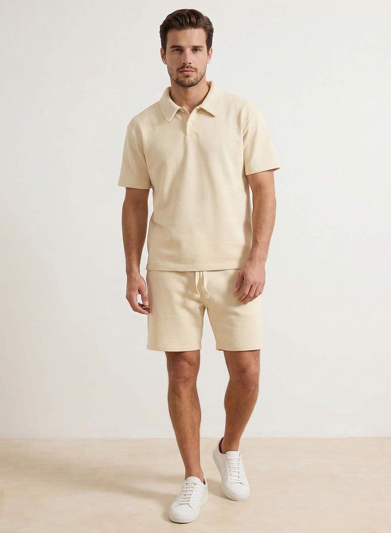 trendyol Taş Loose Fit Polo Neck Thick Tracksuit Set Tmnss26Em00001 - Image 2