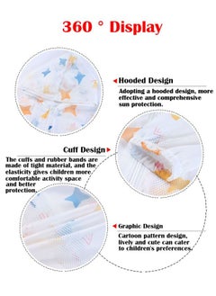 ZCM-HAPPY Baby/Kids Print Hooded Sun Protection Jacket, Lightweight Breathable UV Protection  - Image 4