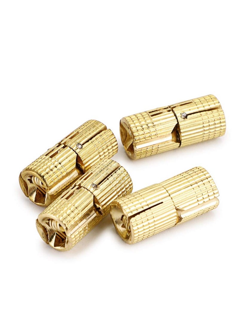 Concealed Brass Barrel Hinges for DIY Jewelry Box - 180 Degree Opening Angle, Invisible Furniture Hardware, 4 Pack - Ideal for Handcrafted Projects - Image 4
