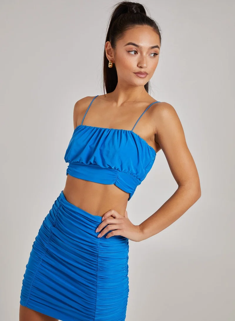 Pink Vanilla  Ruched Slinky Cami Top for Women | Best Price UAE
