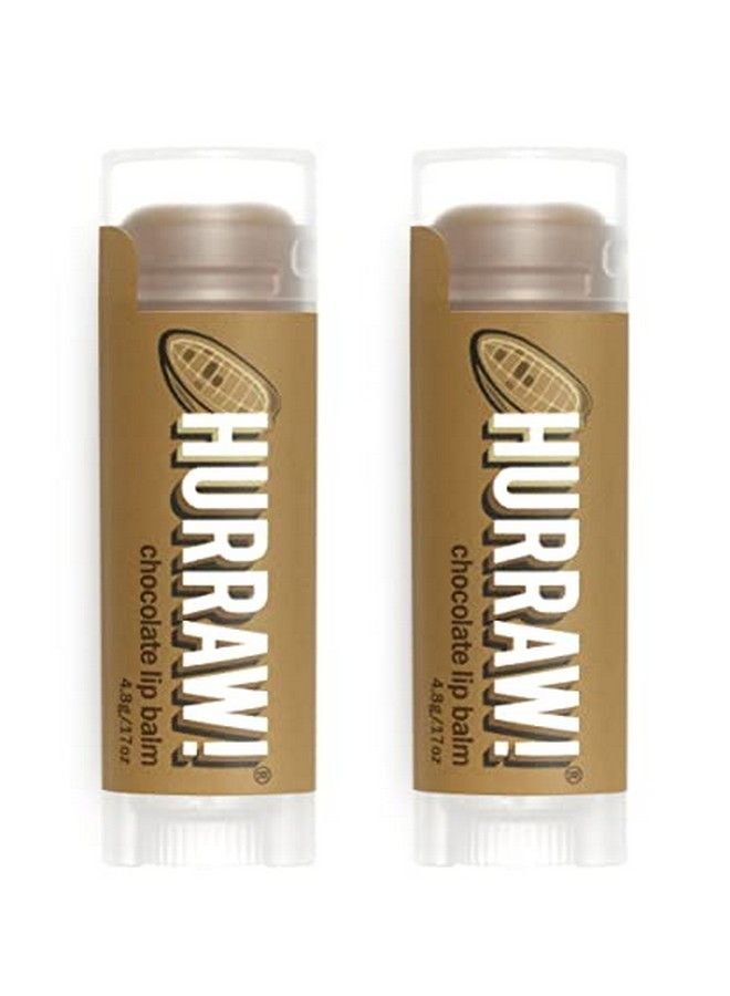 Hurraw! Chocolate Lip Balm 2 Pack: Organic Certified Vegan Cruelty And Gluten Free. Nongmo 100% Natural Ingredients. Bee Shea Soy And Palm Free. Made In Usa - Image 1