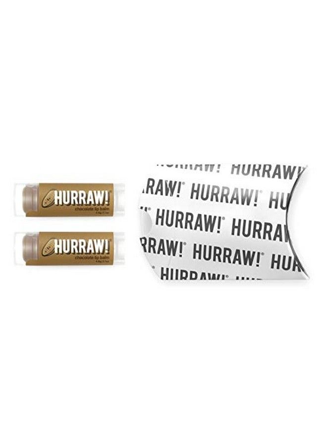 Hurraw! Chocolate Lip Balm 2 Pack: Organic Certified Vegan Cruelty And Gluten Free. Nongmo 100% Natural Ingredients. Bee Shea Soy And Palm Free. Made In Usa - Image 3