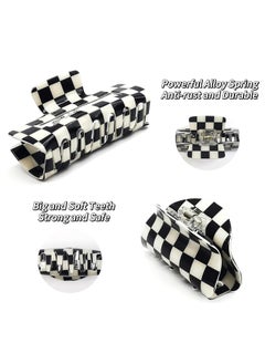 Oasisgalore 2 Pcs Hair Claw Clips, Acrylic French Nonslip Jaw Clips for Women Girls, Strong Hold for Thick Hair.  - Image 2