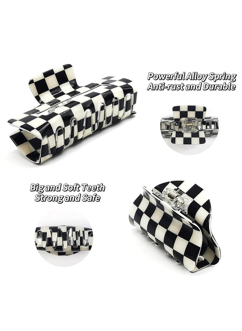 Oasisgalore 2 Pcs Hair Claw Clips, Acrylic French Nonslip Jaw Clips for Women Girls, Strong Hold for Thick Hair.  - Image 2