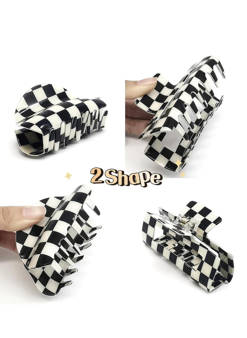 Oasisgalore 2 Pcs Hair Claw Clips, Acrylic French Nonslip Jaw Clips for Women Girls, Strong Hold for Thick Hair.  - Image 4