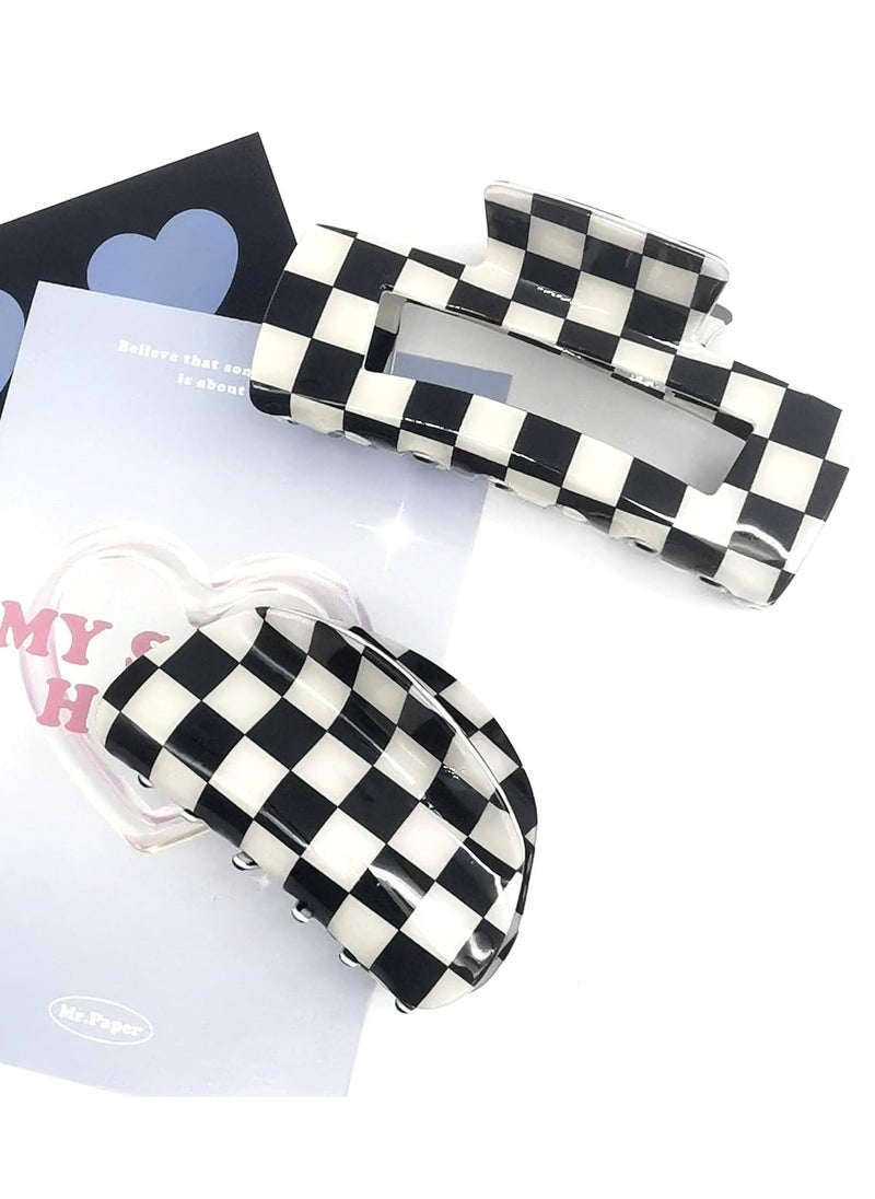 Oasisgalore 2 Pcs Hair Claw Clips, Acrylic French Nonslip Jaw Clips for Women Girls, Strong Hold for Thick Hair.  - Image 5