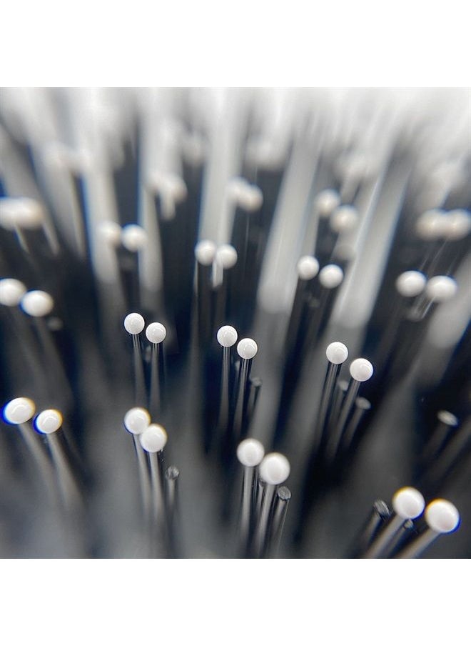 Phillips Brush - Co Light Touch 8 Hair Brush - Twin Beaded Nylon Bristles, Black Hairbrush for Styling, Detangling Professional & At Home Use - Image 1