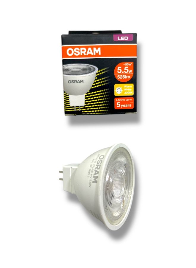 OSRAM LED Lamp 100% Original  (Warm White, 5.5W, GU5.3 Base) - Image 3