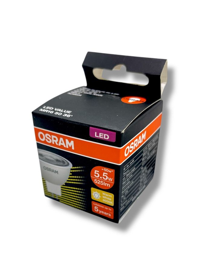 OSRAM LED Lamp 100% Original  (Warm White, 5.5W, GU5.3 Base) - Image 4