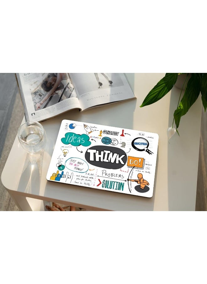 Home Trove - NoWorries - Creative Thoughts Motivational Quotes Scratch-Free Vinyl Laptop Skin/Sticker for 15.6inch/14inch Laptops - Image 1