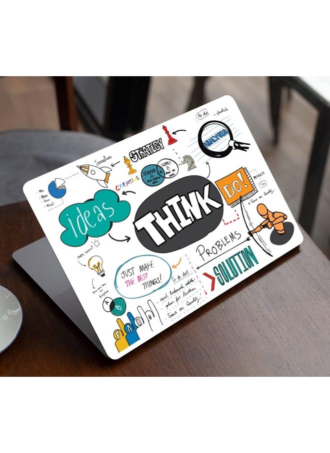 Home Trove - NoWorries - Creative Thoughts Motivational Quotes Scratch-Free Vinyl Laptop Skin/Sticker for 15.6inch/14inch Laptops - Image 1