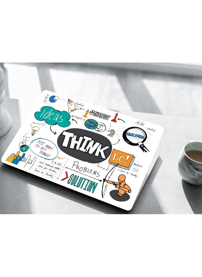 Home Trove - NoWorries - Creative Thoughts Motivational Quotes Scratch-Free Vinyl Laptop Skin/Sticker for 15.6inch/14inch Laptops - Image 1