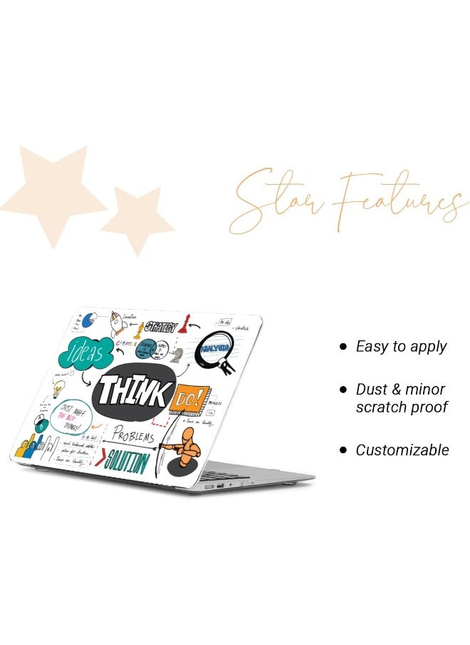 Home Trove - NoWorries - Creative Thoughts Motivational Quotes Scratch-Free Vinyl Laptop Skin/Sticker for 15.6inch/14inch Laptops - Image 1