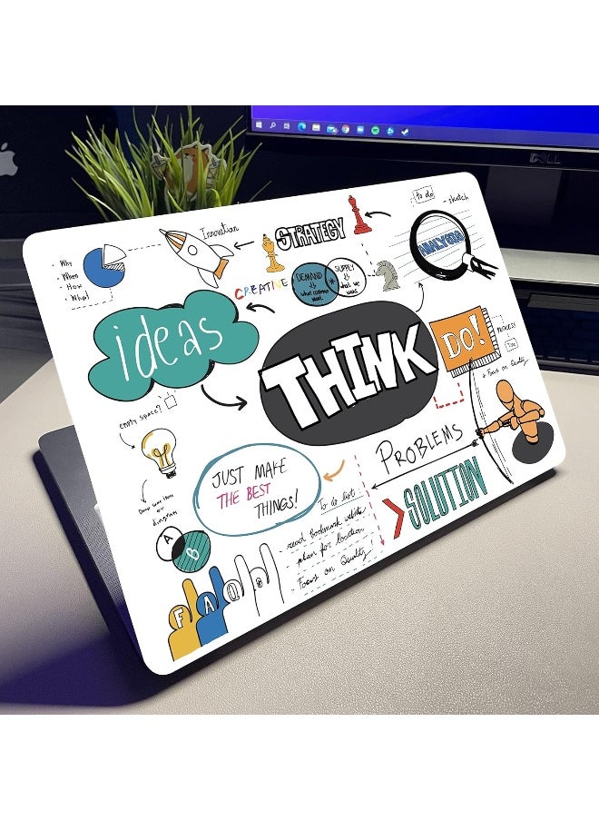 Home Trove - NoWorries - Creative Thoughts Motivational Quotes Scratch-Free Vinyl Laptop Skin/Sticker for 15.6inch/14inch Laptops - Image 1