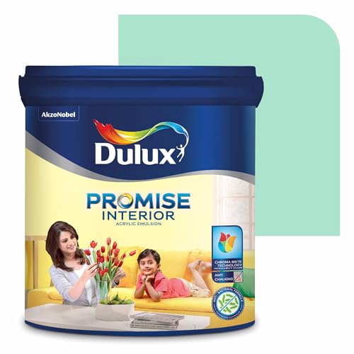 Dulux Promise Interior Emulsion Paint (1L, Surf Spray) | Wall paint with Chroma Brite Technology for brighter longer-lasting colors | Rich finish | Anti-chalk | Water-based | 3-year warranty - Image 1