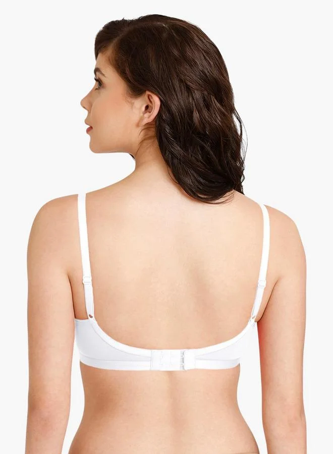 zivame Zivame Non-Padded Bra with Hook and Eye Closure