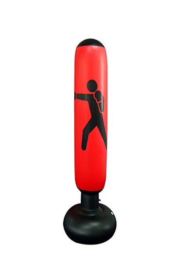 FULAIDA® Inflatable Boxing Bag - PVC 160 cm Fitness Hit Sandbag Adults Children Inflatable Column Boxing Bag | Style1 - Image 1